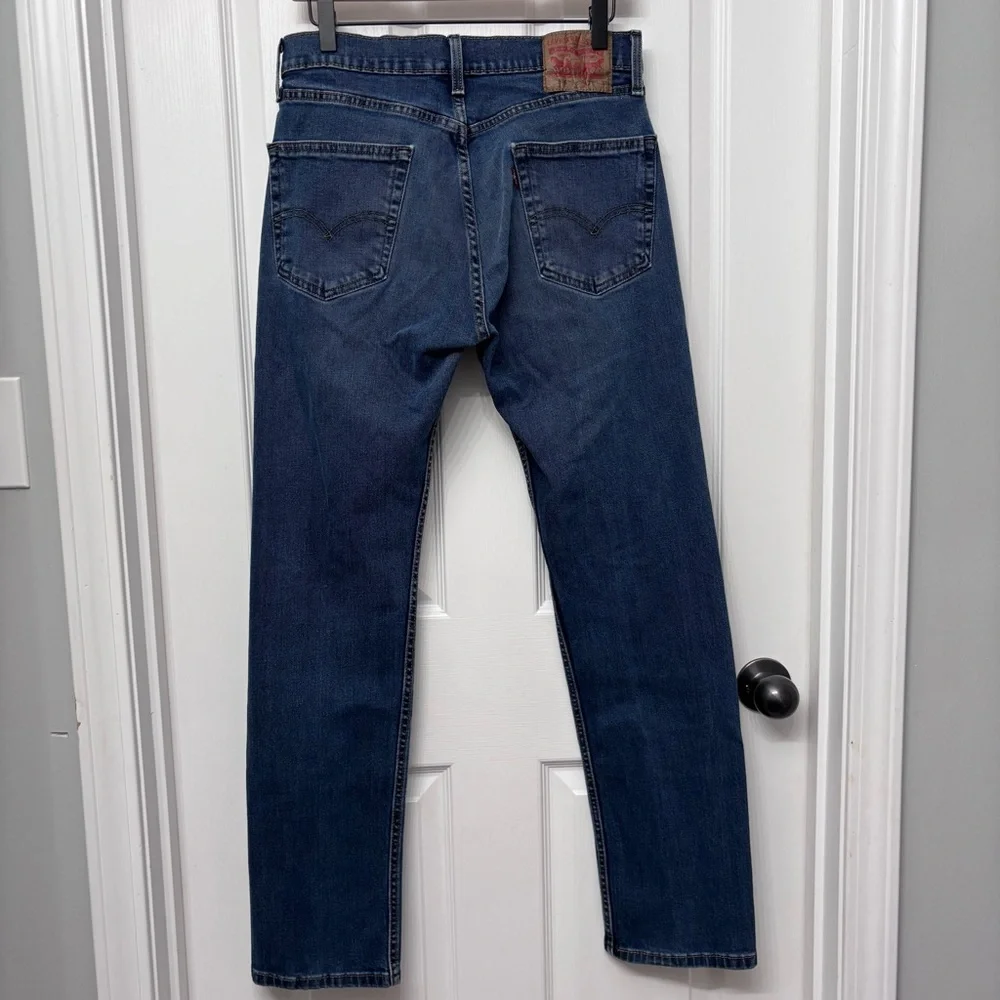 Dark Wash Straight Jeans | Levi’s 505 31x32 - Picture 7 of 11